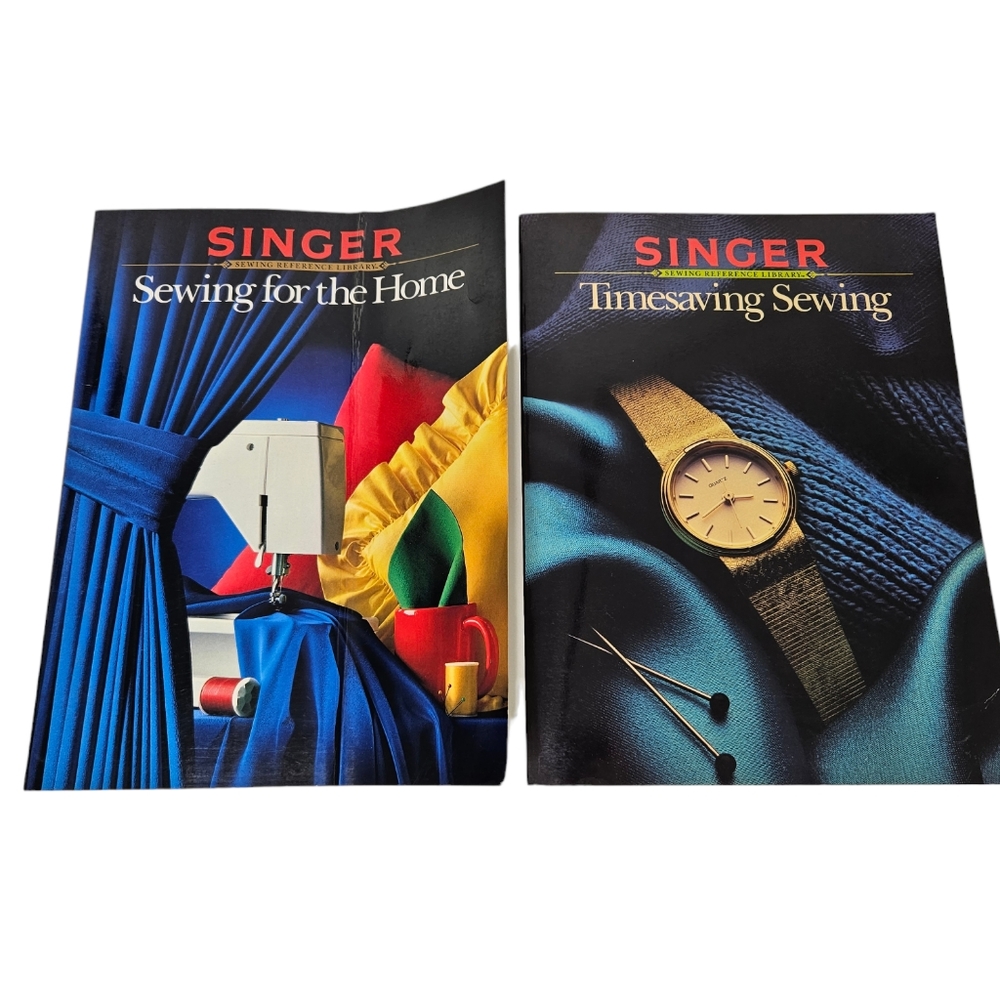 VTG Singer Sewing Reference Library Books Lot Of 2 Paperback